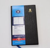 Ryam Memoplan Plus 2021 - Weekagenda 9 x 15 cm blauw