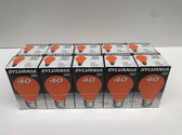 sylvania E27 oranje lamp 40W bollamp 10 stuks lampen 220-230V gloeilampen