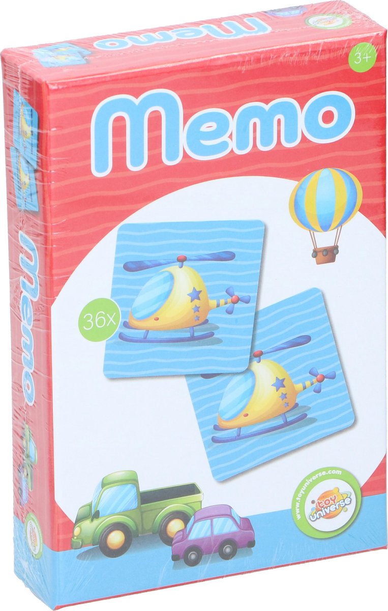 Memo spel / memo game / 36x / 4ass / memory - Toy Universe
