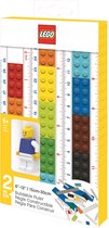 Règle à construire Lego avec figurine