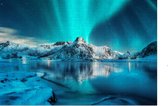 Het Noorderlicht op de Noordpool - Legpuzzel 252 stukjes | Noordpool - Lapland - Scandinavië - Poollicht