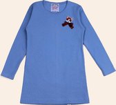 All Gems  - Jurk Lily blauw - uni jurk grijsblauw - mt 92
