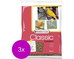 Versele-Laga Classic Kanaries Zonder Hennepzaad - Vogelvoer - 3 x 5 kg