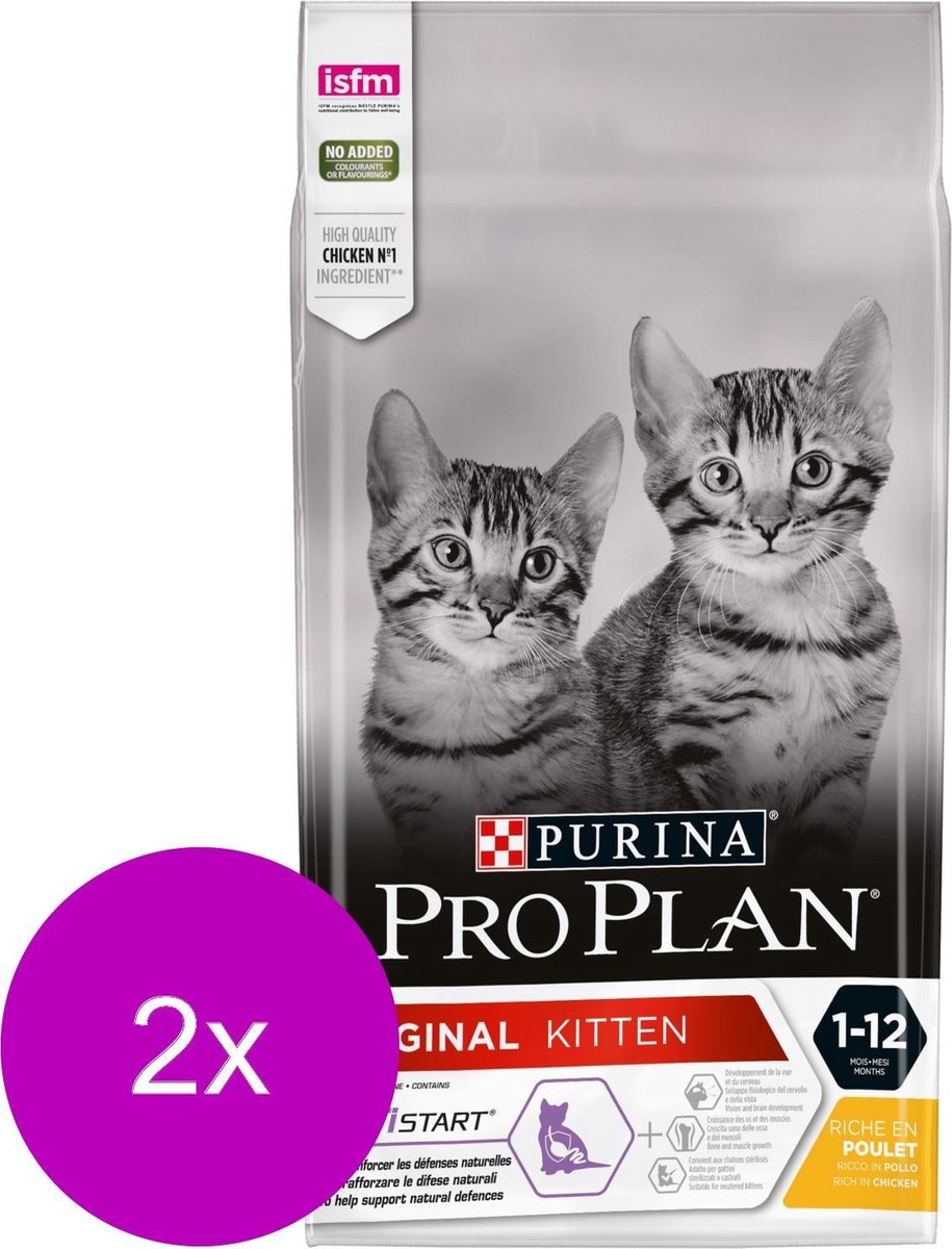 Pro Plan Cat Originalkitten - Kattenvoer - 2 x Kip 1.5 kg