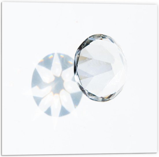 Forex - Mooie Heldere Diamant - 50x50cm Foto op Forex