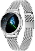 DrPhone L30 Deluxe - Smartwatch voor Vrouwen - Sport Tracker - Dames Horloge - Stappenteller - Hartslagmeter - Zilver