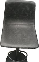 Design barstoel met pomp Phoebe, set van 2 stoelen, zwart, barkruk