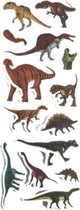 2 Stickervellen Dinosaurus Ca. 30 Stickers - Bubble 3D Stickers