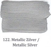 l' Authentique metallic muurverf - nr. 122 Zilver - 1 liter