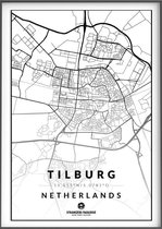 Citymap Tilburg 21x30 Stadsposter