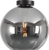 Plafondlamp Marino 30cm Titan - Ø30cm - E27 - IP20 - Dimbaar > plafoniere spiegel smoke glas | plafondlamp spiegel smoke glas | plafondlamp eetkamer spiegel smoke glas | plafondlamp keuken smoke glas | led lamp smoke glas | sfeer lamp smoke glas