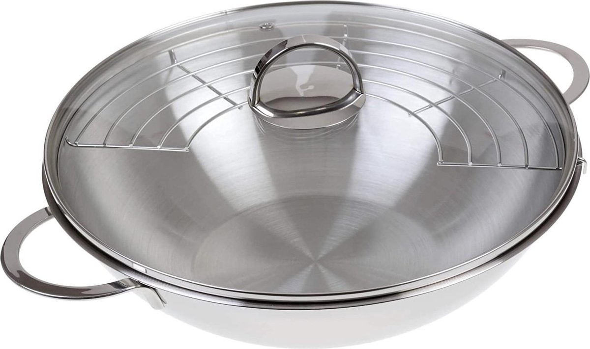 Sens Design Wokpan met deksel wok voor inductie, elektrisch en gas