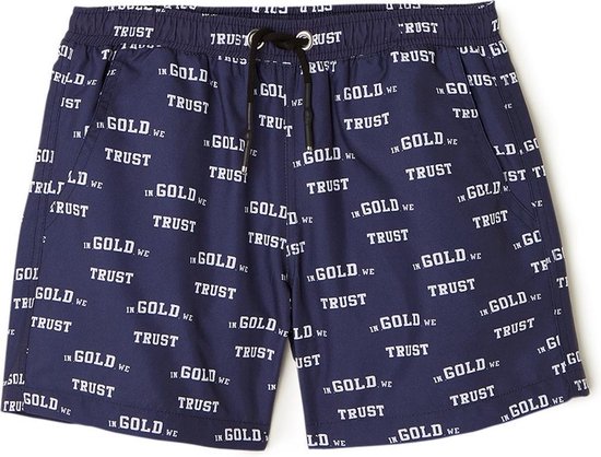 Boxer de bain In Gold We Trust Logo Print - Blauw - Taille 134 / 8-10 ans