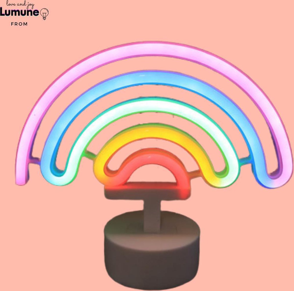 Lumuneo Neon Rainbow - LED lamp - nachtlamp – bureaulamp