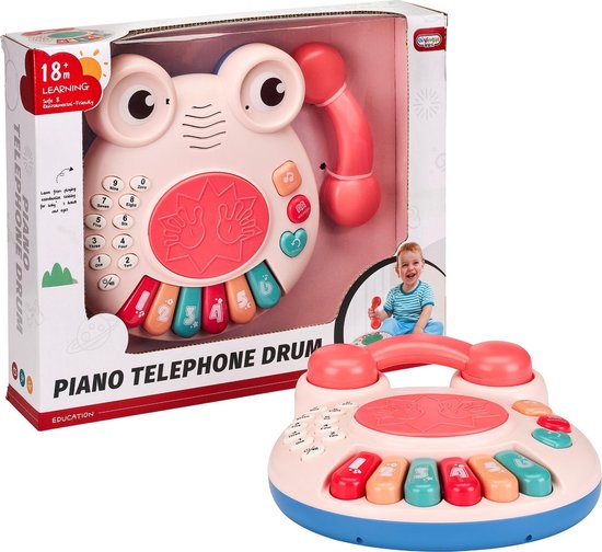 Kindertelefoon Baby Speelgoed Rammelaar - Muziek en Lichteffecten -... | bol.com