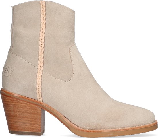 Shabbies Dames Enkellaarsjes 183020191 - Grijs - Maat 41 | bol.com