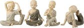 J-Line Monnik Yoga Poly Grijs Large Assortiment Van 4