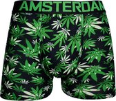 GRAND MAN Amsterdam Katoenen Boxershorts 3-pack Wiet Cannabis - Maat M