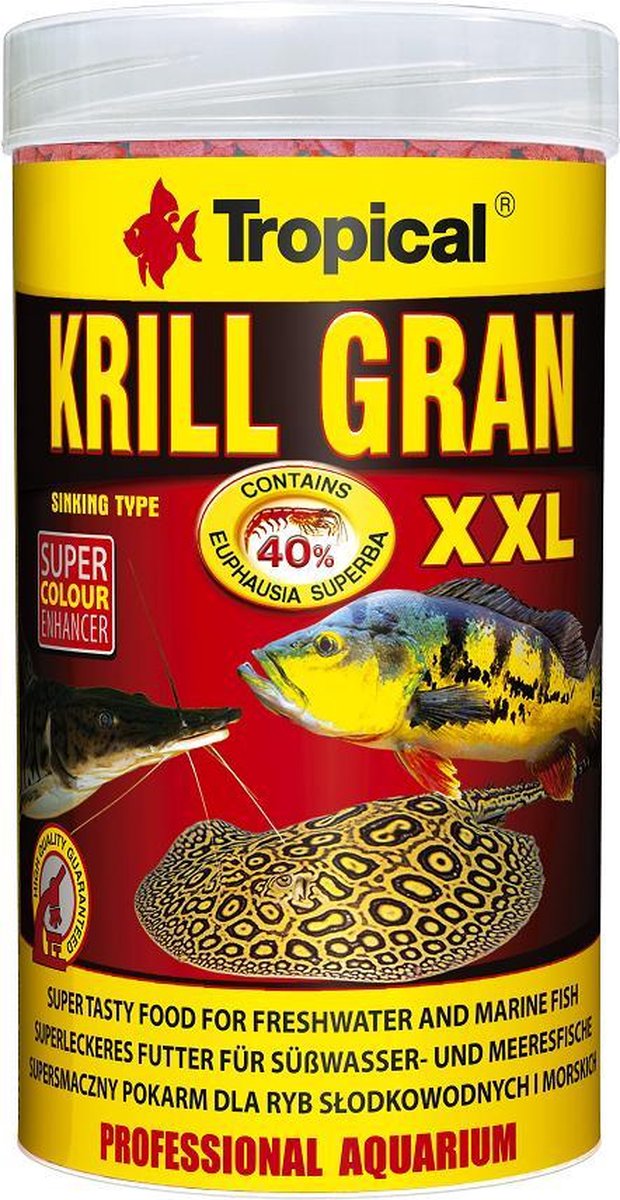Tropical Krill Granulaat XXL | 250ml | Aquarium Visvoer