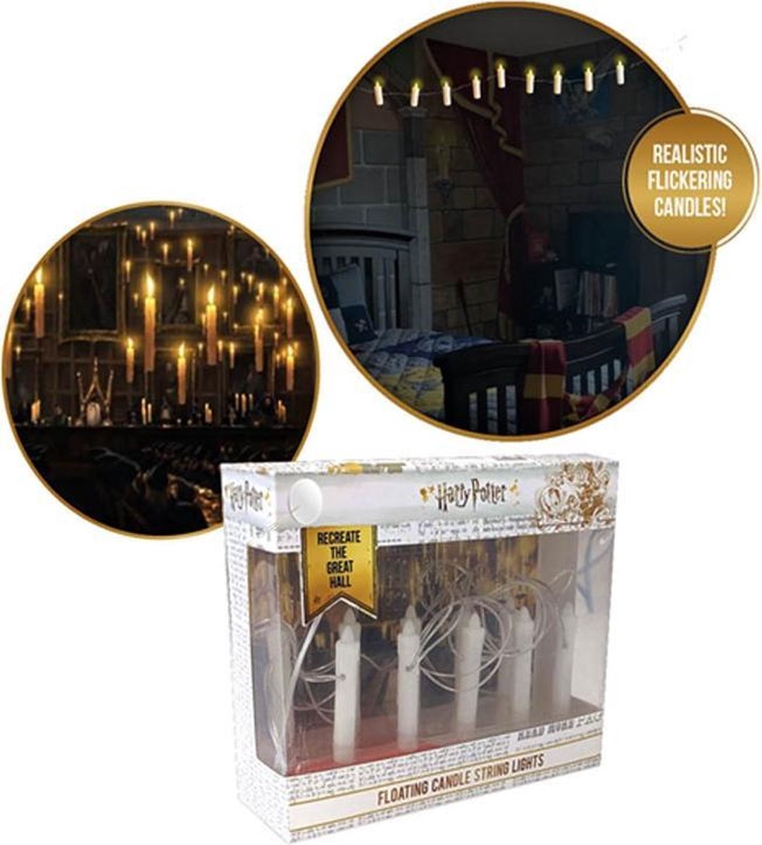 HARRY POTTER Floating Candle Sting Lights (12 candles at