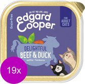 19x Edgard & Cooper Vers Kattenvoer Rund - Eend 85 gr