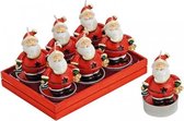 Set van 6 Kerstman Waxinelichtjes - kleine kaarsjes in Kerstman vorm