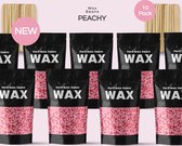 Peachy Premium 10 Zakken Roze Wax Pearls met Houten Applicators