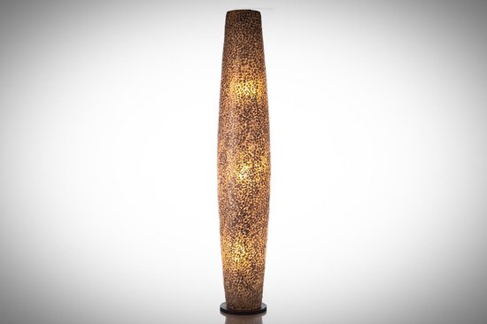 Handmade Vloerlamp woonkamer Design Staande lamp cone gold capiz shell  schelp 200 cm | bol.com