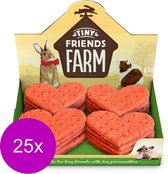 Tiny Friends Farm Giant Hearts - Knaagdiersnack - 25 x 20 g per stuk