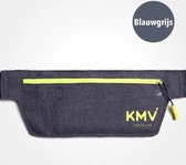 KMV Heuptas - Running belt - Heuptasje - Hardloop - Sport heuptas - Unisex - Blauwgrijs