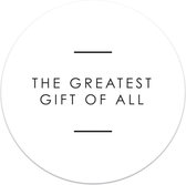 House Of Products Stickers - Cadeauversiering - The Greatest Gift Of All - Wit - 24 stuks