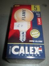 Calex E14 Flame Spaarlamp 5 Watt Mini Globe R4