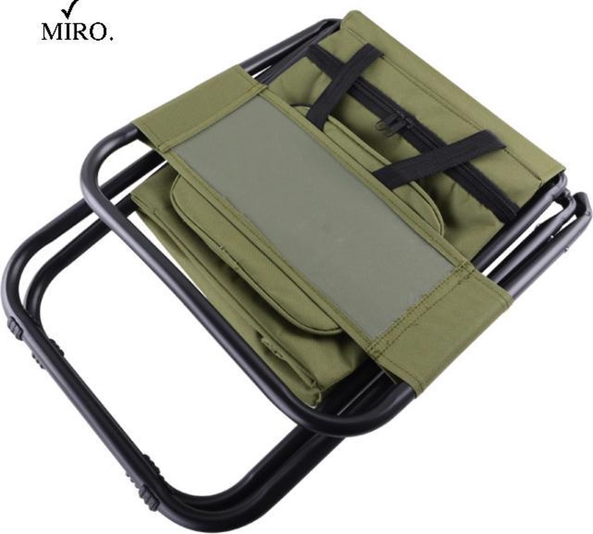 Chaise de pêche MIRO dossier pliable portable + sac de rangement Plein air