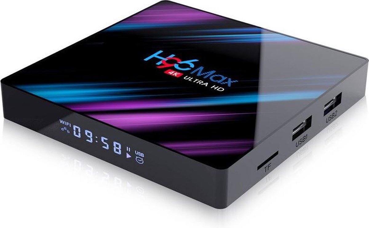 Box TV H96 Max H616 Android 10.0 BT 4.2 RAM 4 Go DDR3 64 Go 4K