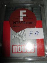 Novus Nietjes Gegalvaniseerd voor Tackers 14mm NTF 480 stuks F serie