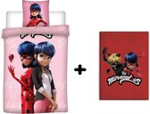 Miraculous Lady Bug dekbedovertrek + fleece deken PROMOpack