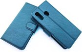 Huawei P Smart 2019 Zwart Portemonnee Wallet Case -TPU  hoesje met pasjes Flip Cover - Boek  beschermend Telefoonhoesje met Gratis 2X Tempered Glass Screenprotectors