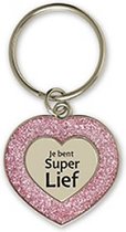 Glitter Sleutelhanger - Super Lief