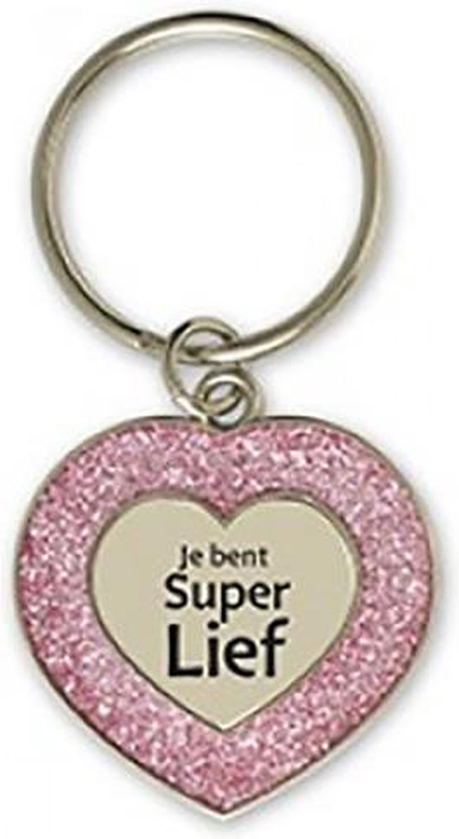 Glitter Sleutelhanger - Super Lief
