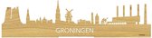 Standing Skyline Oud Groningen Eikenhout - 40 cm - Woondecoratie design - Decoratie om neer te zetten - WoodWideCities