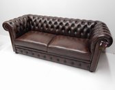 Fauteuil Chesterfield chesterfield SPRINGFIELD - 3 places avec 2 coussins - Cuir Marron
