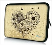 Sleevy 9,7 ipad/tablet hoes artistiek hart - tablet sleeve