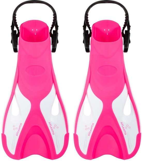 Atlantis Snorkel Fin - Palmes de bain - 36-41 - Rose / Blanc