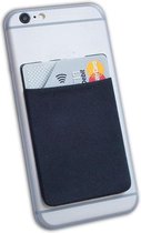 wegwerp siliconenZelfklevende-Creditcard Holder- Kaarthouder-Mobiele Telefoon( RFID protectie) Bank card Wallet Phone Blauw