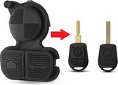 Tampon en caoutchouc de clé de voiture 3 boutons Oldtimer adapté pour clé BMW Z3 Z4 3 5 7 série E46 325i 325ci 325xi 330i 330ci 330xi / bmw boîtier de clé caoutchouc 2 pièces (OTM)
