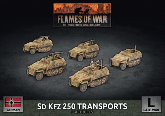 Afbeelding van het spel Flames of War: Sd Kfz 250 Transports