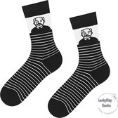 Verjaardag cadeau - Opa afbeelding- Sokken - Leuke sokken - Vrolijke sokken - Luckyday Socks - Sokken met tekst - Aparte Sokken - Socks waar je Happy van wordt