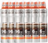 L'Oréal Paris Men Expert Invincible Deodorant - 6 x 150 ml - Spray - Voordeelverpakking