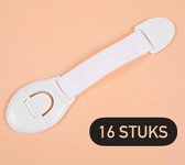 16 Stuks Kinder Beveiliging Mini Slot - Verstelbaar Multifunctioneel Veiligheidsslot - Deuren Baby Peuter Kinder Safety Lock- NLStuff4u