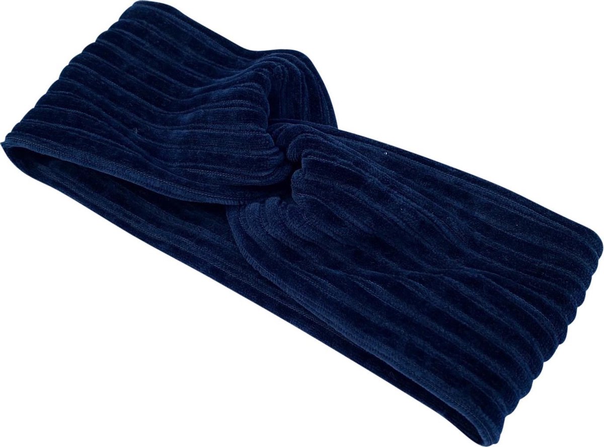 tinymoon Haarband Rib – turban – Donkerblauw – Maat 2 maanden tot 3 jaar